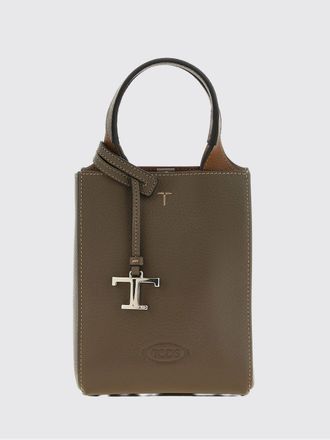Tod's Mini Hammered Leather Bucket Bag with Double Handle and Strap