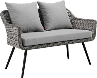 ModWay Outdoor Endeavor Outdoor Patio Wicker Rattan Loveseat