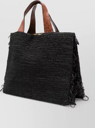 Ibeliv onja tote bag dual handles frayed edges