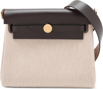 Herm&egrave;s Pre-owned Hermes Military Toile and Vache Hunter Herbag Zip 20 Ladies 9YJ9NYUSAZGPK1CW
