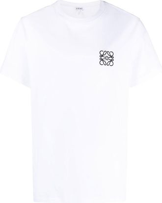 Loewe Two-Tone Anagram Embroidery Cotton T-Shirt