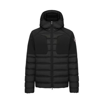 Colmar Winter Jackets, male, Black, Size: 3XL Quilted Black Jacket with Fixed Hood