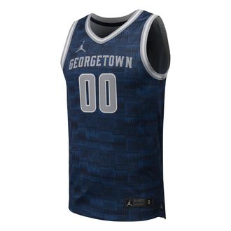 Nike Jordan Mens Georgetown Basketball Jordan College Replica Jersey in Blue | P32818GTUN25-NVY