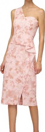 Kay Unger Woven Dress In Misty Rose