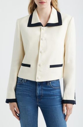 Frame Denim The Cabana Jacket in Cream Multi at Nordstrom, Size 12