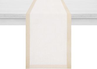 KASANOVA Runner 40x120 cm Chambray beige bordato