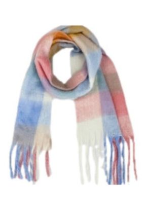 Belle & Bloom Vail Checkered Scarf in Pink at Nordstrom