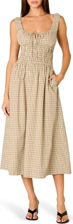 Nia Salt Midi Dress in Sand at Nordstrom, Size X-Large