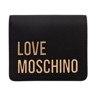 Love Moschino Portafoglio Classico con Bottone a Pressione - - Accessories - Donna - Nero - ONE SIZE