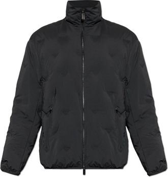 Emporio Armani Donsjack met opstaande kraag - Heren - Gewatteerde jassen - Zwart - XL - Jassen