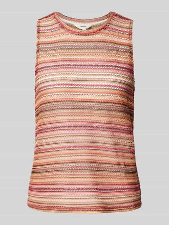 Object Stricktop mit Rundhalsausschnitt Modell ISA in Fuchsia, Gr&ouml;&szlig;e S