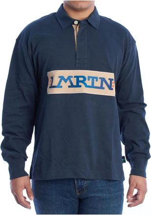 La Martina Modern Long Sleeve Polo Shirt - Heren - Polos - Blauw - L - Katoen - Tops