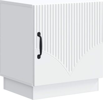 vidaXL Mesita De Noche Blanco 43 X 34,5 X 47 Cm Madera De Ingenier&iacute;a Vidaxl