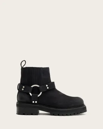 AllSaints Maddie Ankle Leather Biker Boots