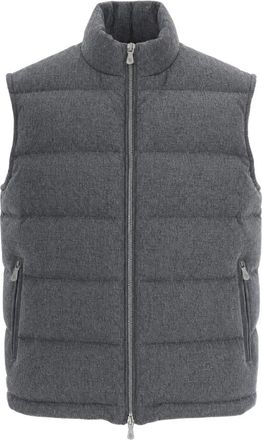 Eleventy Gilet Full Zip - - Jackets - Uomo - Grigio - L