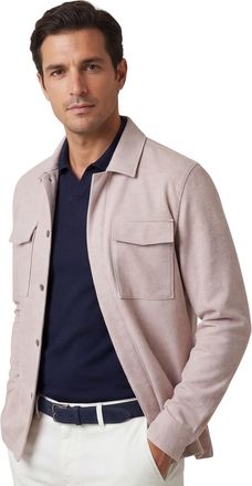 Gentiluomo overshirt Gentiluomo beige gemeleerd normale fit knopen