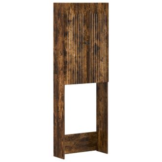 vidaXL Mueble De Ba&ntilde;o Alkmaar Roble Ahumado 66 X 25,5 X 190 Cm Vidaxl