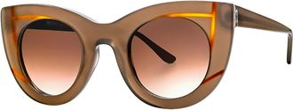 Thierry Lasry Wavvvy 640 Womens Sunglasses Brown Size 47
