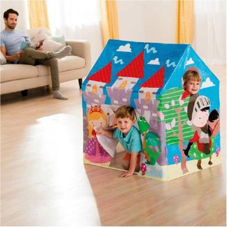 Trade Shop Trade Shop - Casetta Tenda In Pvc Per Bambini 3-6 Anni Castello 95x107x75 Cm Pieghevole 45642