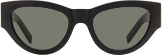 Saint Laurent SL Monogram Cat-Eye Sunglasses - Black