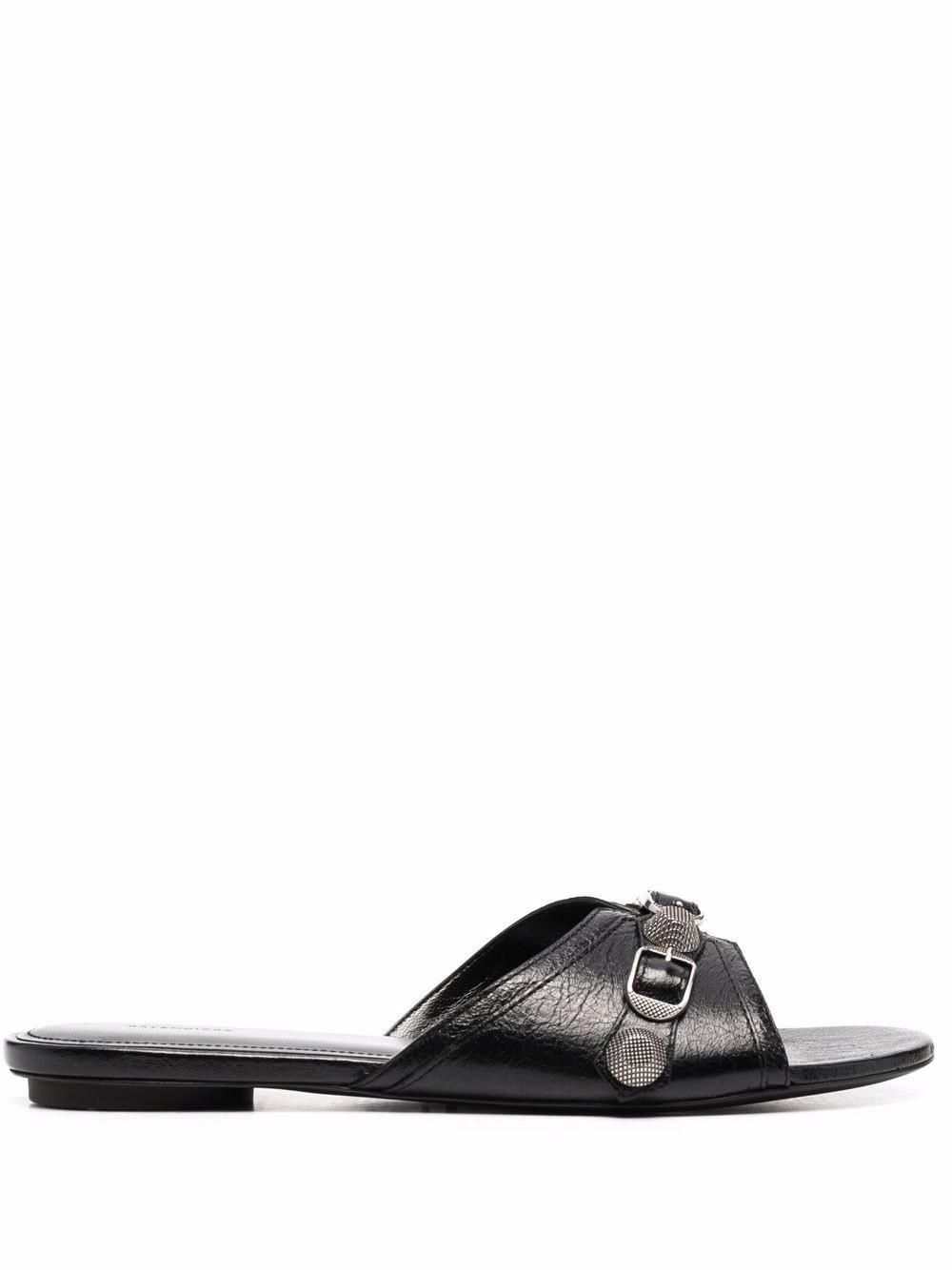 Balenciaga: Black Leather Sandals now up to −25% | Stylight