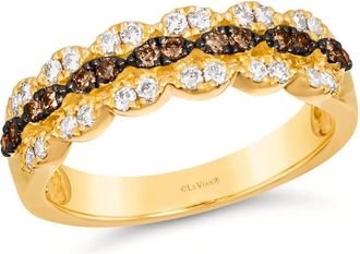 Le Vian Ladies Chocolate Diamonds Rings set in 14K Honey Gold
