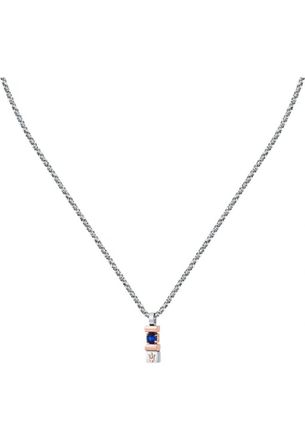 Maserati JM334AXO06 Mens Necklace - Silver Stainless Steel - One Size
