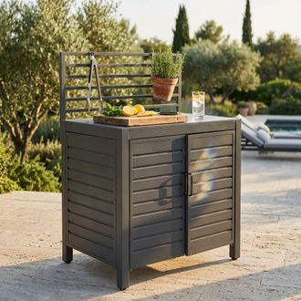 Milani Home Juno - Modulo Con Armadietto Per Cucina Da Esterno In Alluminio