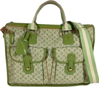 Louis Vuitton Pre-owned Handbags, female, Green, Size: ONE SIZE Pre-owned Vintage Handbag