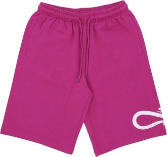 PROPAGANDA Paarse Haze Logo Sweatshorts - Heren - Korte Broeken - Paars - L - Katoen - Korte Broeken