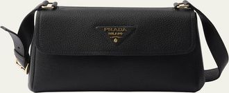 Prada Daino Flap Soft Leather Shoulder Bag