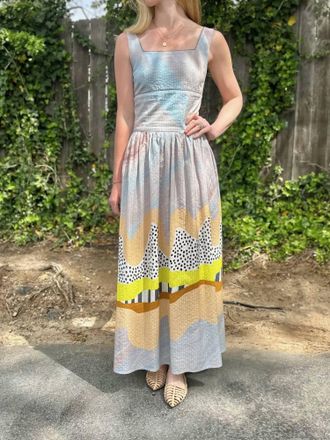 Conditions Apply Lakelynn Square Neck Maxi Dress In Cotton Candy