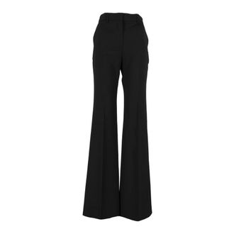Sportmax Hangar Pantalon - Dames - Broeken - Zwart - Maat: M Wol