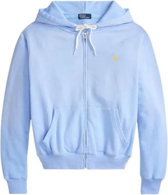 Polo Ralph Lauren Sweatshirts & Hoodies - Dames - Vesten met rits - Blauw - M - Hoodies & sweatvesten