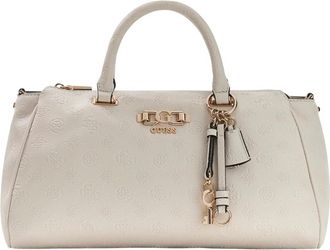 Guess Anise Large Box Satchel - Dames - Handtassen - Wit - ONE Size - Polyester - Tassen