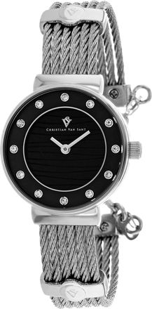 Christian Van Sant Womens Cavo Black Round 28mm