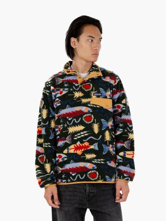 Patagonia M Lightweight Synchilla Snap-T Fleece Pullover green