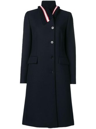 Stella McCartney single breasted Mantel - Blauw