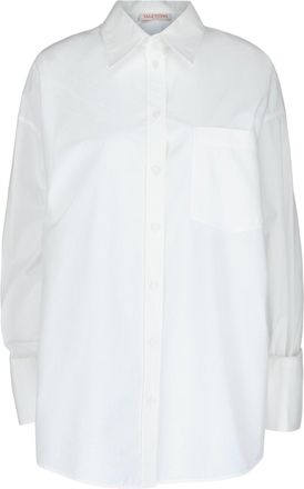 Valentino Cape-Style Button Up Shirt