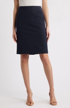 BOSS Vileah Wool Pencil Skirt in Black at Nordstrom, Size 4P