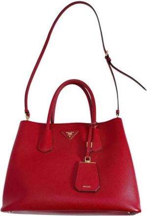 Prada Pre-owned Leather prada-bags - Dames - Vintage Shopper - Rood - ONE Size - Leer - Vintage