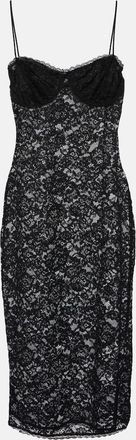 Oséree O-Lover floral lace midi dress