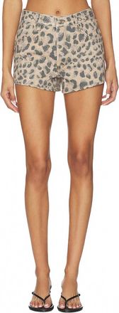Free People Womens Now Or Never Printed Shorts In Brown Sugar