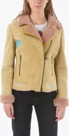 HISTORY REPEATS Embroidered Shearling Jacket History Repeats