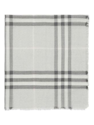 Burberry Sciarpa a quadri in lana - Grigio