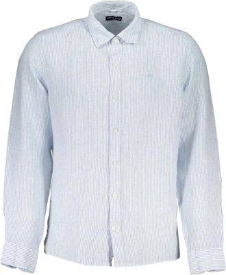 North Sails Linnen Overhemd - Heren - Casual Overhemden - Blauw - M - Linnen - Overhemden