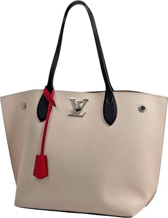 Louis Vuitton Off-White Leather Tote Bag (Pre-Owned)