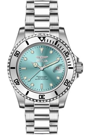 Invicta Pro Diver 50586 Herenhorloge - Quartz Uurwerk - Roestvrij Staal met Blauwe Wijzerplaat - 40 mm