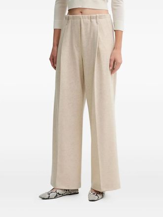 Liviana Conti Arthur plooibroek met elastische taille - Beige