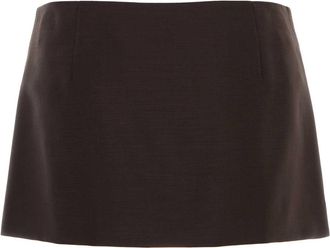 Miu Miu Cacao Gonne Skirt